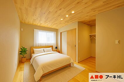 【A号地】7.5帖の広々主寝室の隣には2帖のWIC♪