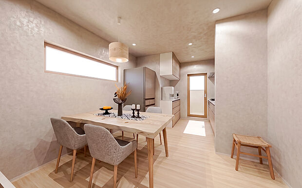 【【建物参考プラン 内観パース(B)】】建物面積 86.94m2(2LDK+S)
建物価格 4000万円
※CGにて家具を配置したイメージです。家具等は建物価格に含まれません。