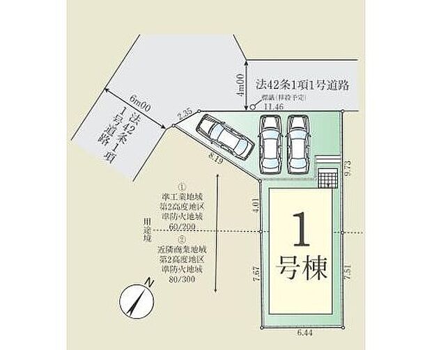ゆったりとした前面道路は、車の出し入れがスムーズなだけでなく、小さなお子様連れでの乗り降りも安心。家族みんなの安全を見守る、ゆとりある環境です。