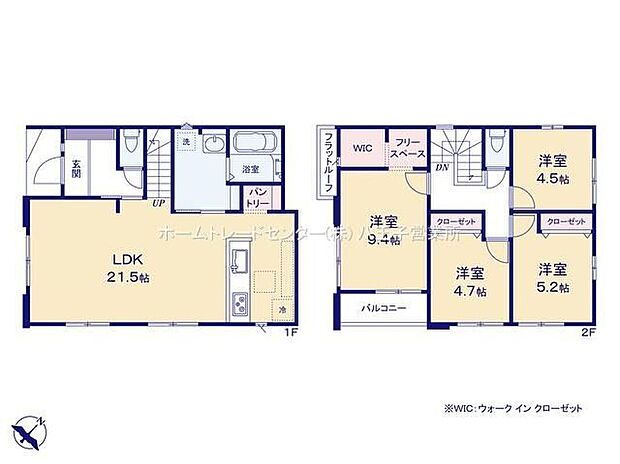 【4LDK】対面式キッチンでご家族のコミュニケーションが増える間取り♪
キッチンにはパントリー収納、2階にはゆとりあるWIC付き♪
温水床暖房付きで乾燥しにくく、心地よい室内環境を実現。