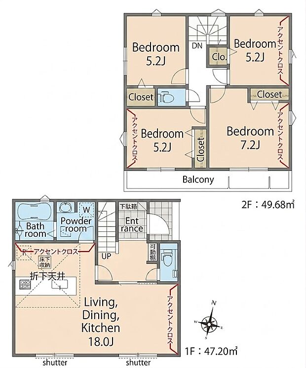 4LDK 6,780万円 土地面積103.04m2(31.16坪)建物面積96.88m2(29.30坪)