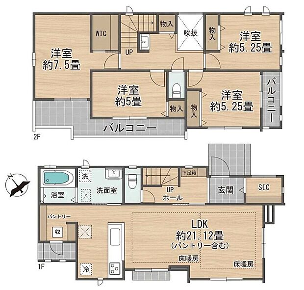 B号棟　4LDK　9,190万円　土地面積146.63m2（44.35坪）建物面積109.92m2（33.25坪）