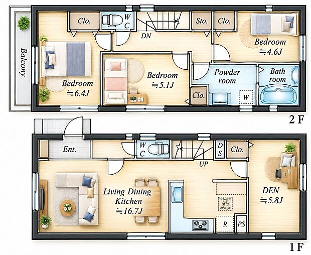 3SLDK 4,280万円 土地面積100.03m2(30.26坪)建物面積89.42m2(27.05坪)