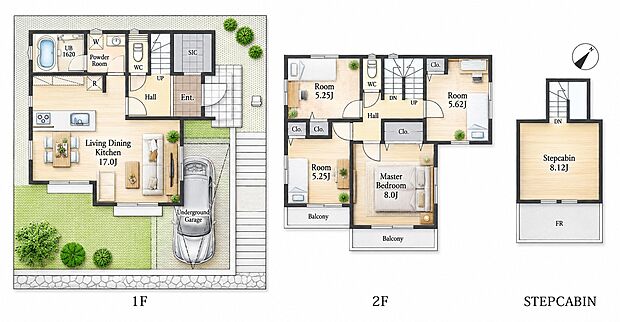 4LDK 5580万円 土地面積119.50m2(36.15坪)建物面積100.19m2(30.31坪)