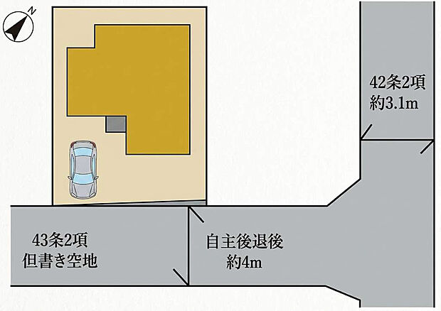 【3LDK】閑静な住宅街 車1台駐車可!