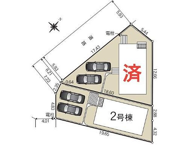 １号棟　成約済み
２号棟　２，７９０万円　