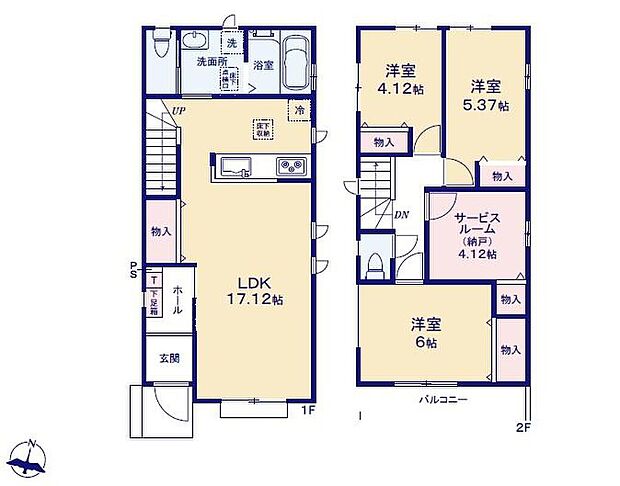 (C号棟)、価格4190万円、4LDK、土地面積135.43m2、建物面積88.41m2