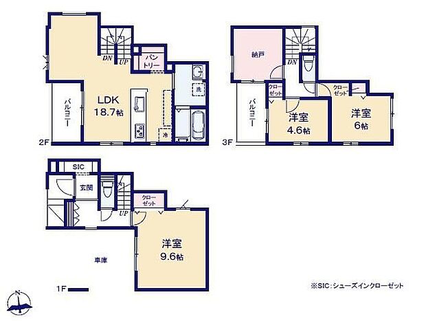 (１号棟)、価格4699万円、4LDK、土地面積72.2m2、建物面積123.92m2 