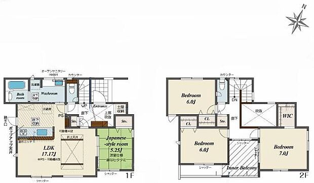 (１号棟)、価格4590万円、4LDK、土地面積162.23m2、建物面積112.6m2