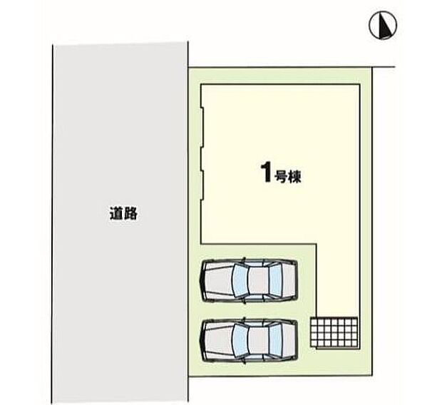 【区画図】１号棟　４，４９９万円