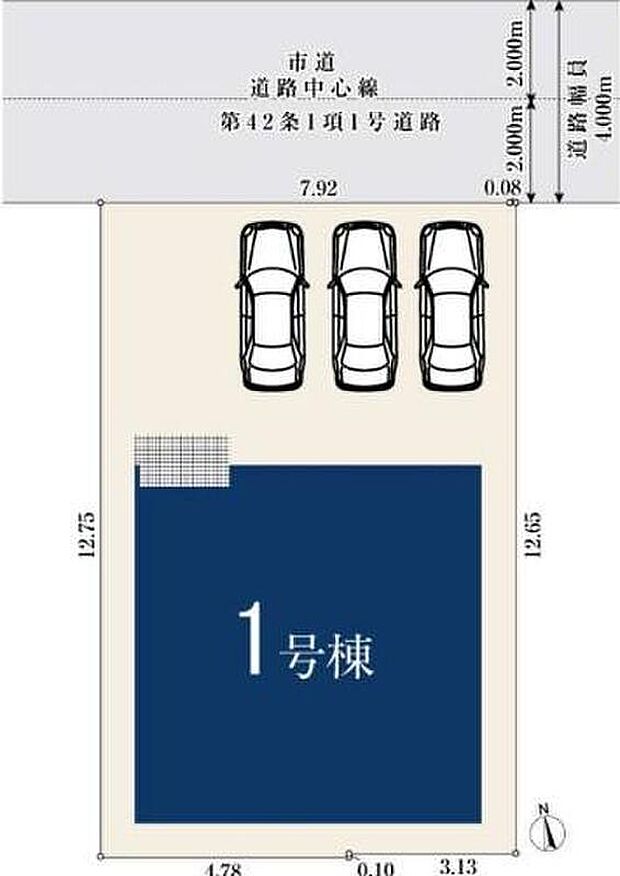 【全体区画図】１号棟　３，９８０万円