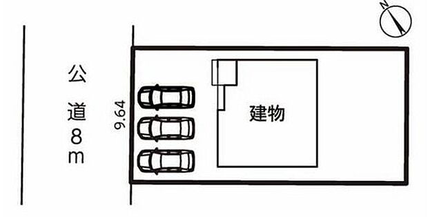 【区画図】1号棟 3,080万円
