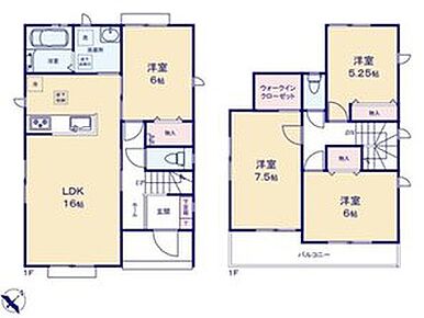 対面式キッチン仕様の約１６帖リビング♪
居室４部屋あり、使用用途多数♪
WICがあり、各居室にも収納スペース完備♪
２部屋から出入りできる日当たり良好な南側バルコニー♪ 