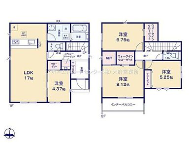対面式キッチン仕様の約１７帖リビング♪
LDKと洋室を一体できる人気の間取り♪
WICやFCがあり、各所・各居室にクローゼットを配置し収納豊富♪
日当たり良好な南側バルコニー♪ 