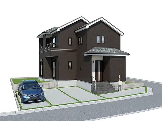 完成予想パースです（同社施工の完成物件・モデルハウスがご見学できます）
