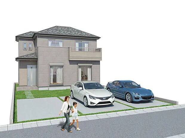 完成予想パースです(同社施工の完成物件・モデルハウスがご見学できます)