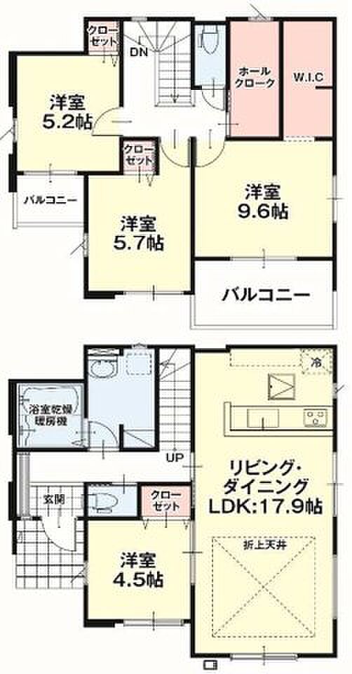 南向きで陽当たりの良い間取りです
