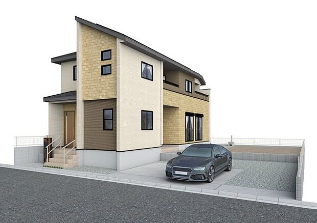 完成予想パースです(同社施工の完成物件・モデルハウスがご見学できます)