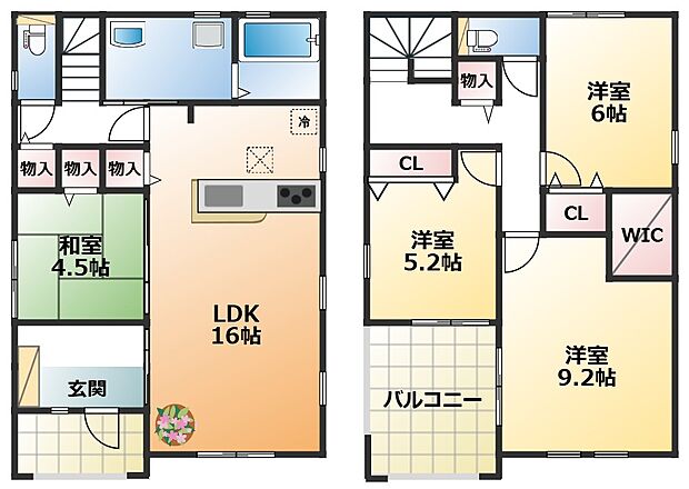 【4LDK】【土地+建物+外構】すべてコミ♪頭金なしでご購入可能♪ マイカーやショッピングローンも「おまとめローン」がご利用できます。 毎月の支出がぐっと抑えられ、子育てや貯金、日々のお買い物に余裕が持てます。