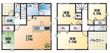 【土地+建物+外構】すべてコミ♪頭金なしでご購入可能♪ マイカーやショッピングローンも「おまとめローン」がご利用できます。 毎月の支出がぐっと抑えられ、子育てや貯金、日々のお買い物に余裕が持てます。 