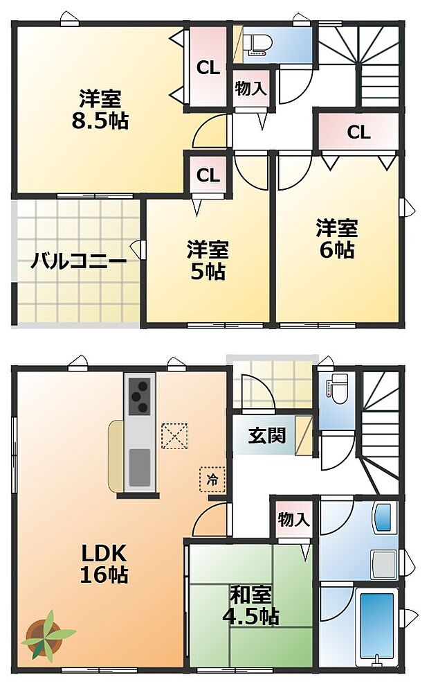 【4LDK】【土地+建物+外構】すべてコミ♪頭金なしでご購入可能♪ マイカーやショッピングローンも「おまとめローン」がご利用できます。 毎月の支出がぐっと抑えられ、子育てや貯金、日々のお買い物に余裕が持てます。