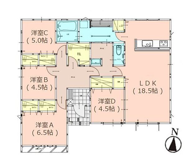 【4LDK+S(納戸)】新生活を失敗せず、スタートさせたいならこちらの「糟屋郡志免町桜丘5丁目第3-1棟（1号棟）」はいかがでしょうか。通学区域内の小学校は志免町立志免南小学校で徒歩24分です。南向きの物件をお探しの方、コチラよりご覧ください。アイマはお客様のパートナーとして、住まい探しのお手伝いをします。どうぞお気軽にご連絡ください。