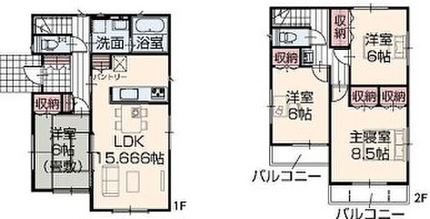 南向きで明るい間取りです☆