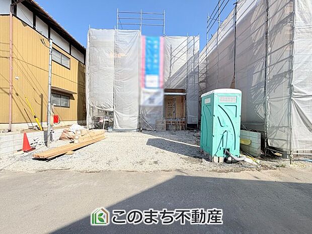 建築中現地写真（同社施工完成物件・モデルハウスがご見学いただけます）