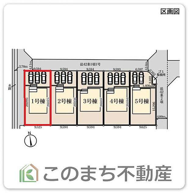 【全5区画】各棟の詳細はお気軽にお問い合わせください。