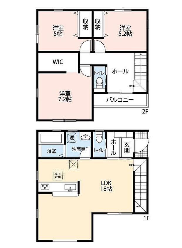 2898万円、3LDK、土地面積114.28m2、建物面積89.1m2 3LDK+WIC
洋室のみなので、こだわりの家具やインテリアもしっくり収まります^^☆
洋服好きや衣装持ちの方にお勧めです!