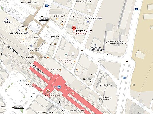 アパマンショップ志木店 株式会社 渡辺住研の周辺地図