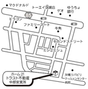 株式会社ホーム21トラスト不動産　中部営業所の周辺地図