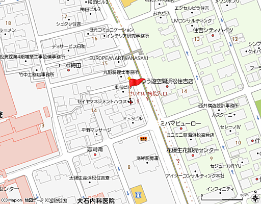 セイヤマネジメントハウスの周辺地図