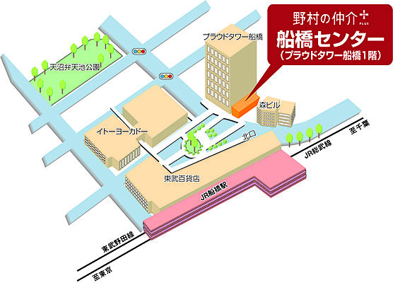 野村不動産ソリューションズ株式会社 船橋センターの周辺地図