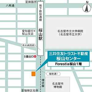 三井住友トラスト不動産株式会社 桜山センターの周辺地図