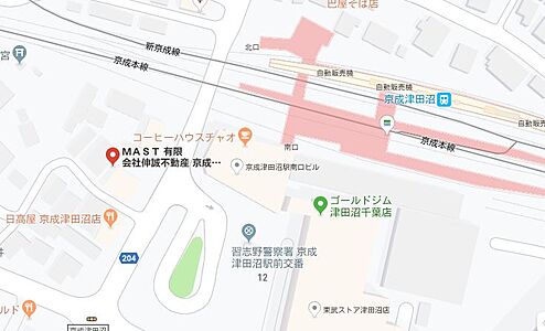 シャーメゾンショップ　有限会社伸誠不動産　京成津田沼駅前店の周辺地図