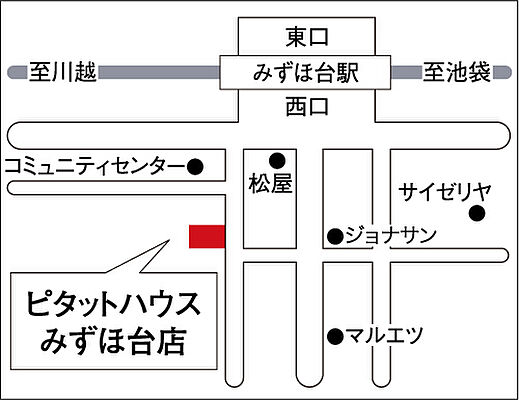 スターツピタットハウス株式会社　みずほ台店の周辺地図