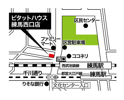 スターツピタットハウス株式会社 練馬西口店の周辺地図