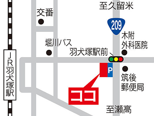 株式会社駅前不動産 筑後店の周辺地図