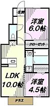 東京都八王子市犬目町1108-1（賃貸アパート2LDK・1階・50.38㎡） その2