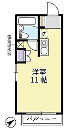 グランデール三鷹 ワンルームの間取図画像