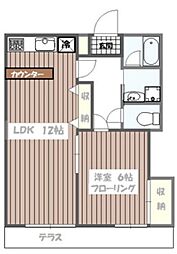 エレガンスBIN弐番館 1LDKの間取図画像