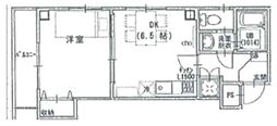 EPガーデン高石神No.3 1DKの間取図画像
