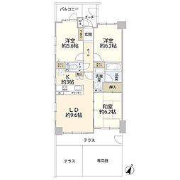 レクセルマンション東所沢 3LDKの間取図画像