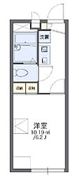 レオパレスパティオ久が原B 1Kの間取図画像