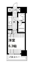 グラントゥルース練馬3 1Kの間取図画像