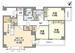 ステラメゾン碑文谷 3LDKの間取図画像