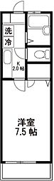 フォレストパレス 1Kの間取図画像