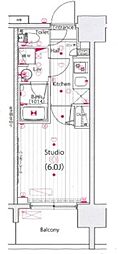 ガーラ・プレシャス大森 1Kの間取図画像