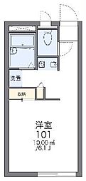 レオパレスサンフローラ 1Kの間取図画像
